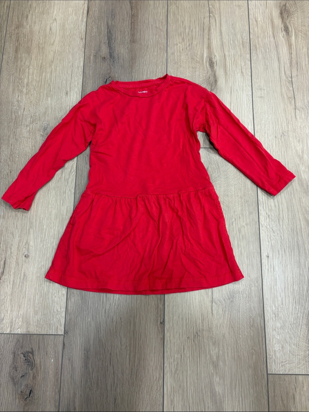 Primary Kids Long Sleeve Pocket Dress